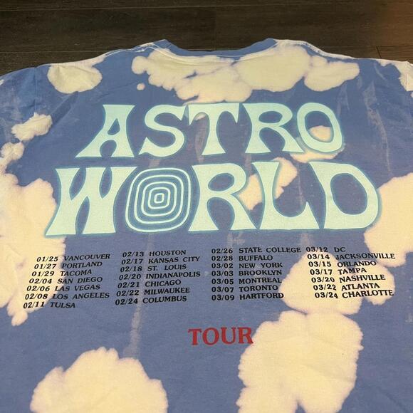 Travis Scott Astronaut Astro World Wish You Were Here Tshirt - Picture 3 of 4